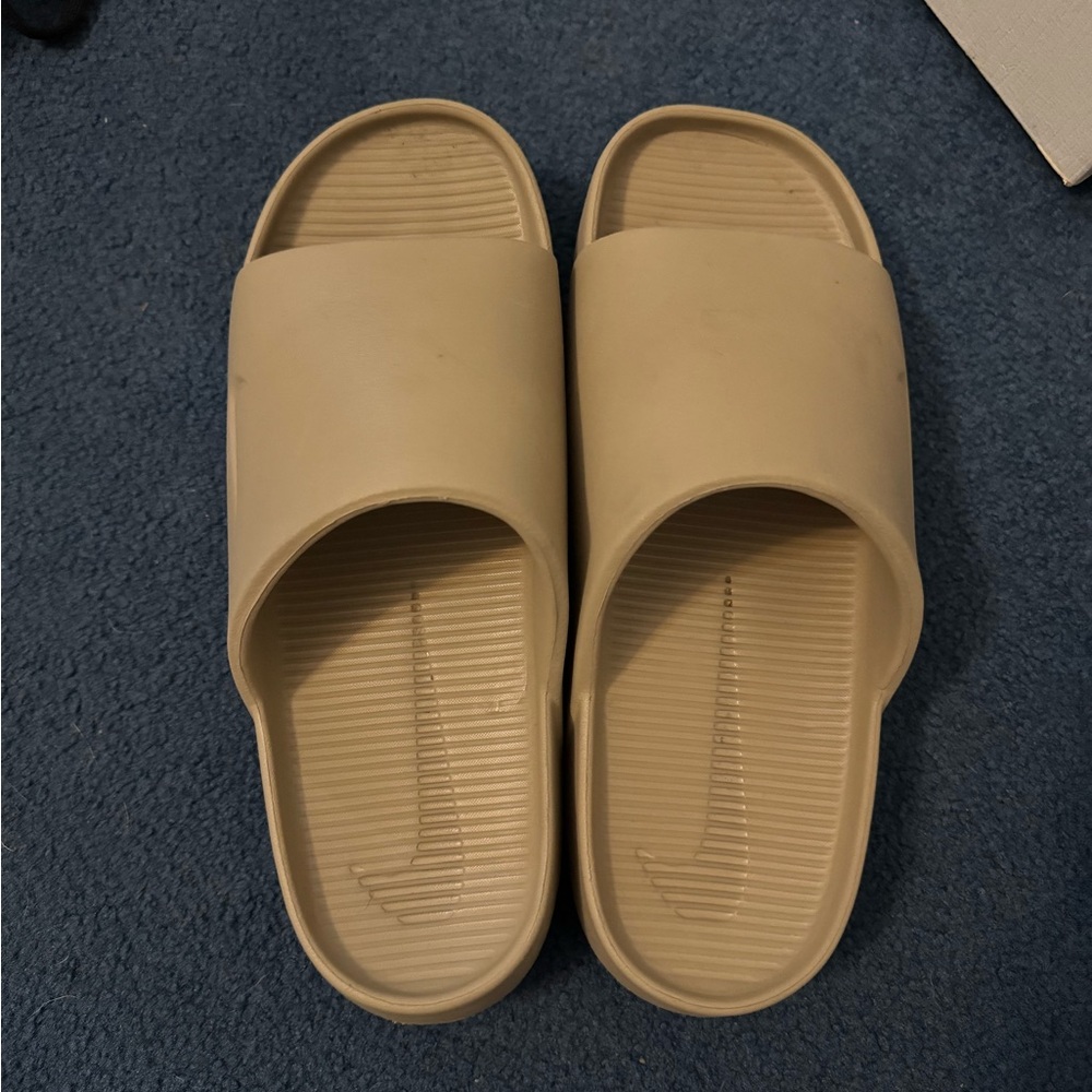 Nike Tan Slide Sandals